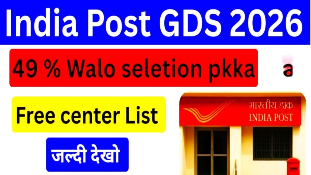 GDS 2nd Merit List Cut-off 2026